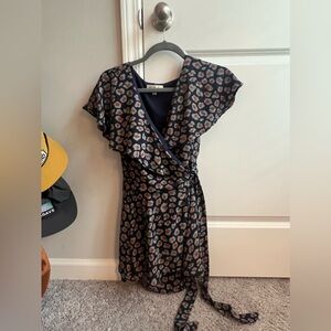 Navy and Orange Romper